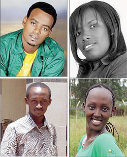 L-R: Kitoko; Josephine Uwizeye; Florent Ndutiye; Dian Mukundwa
