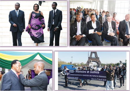 L-R:Prime Minister Bernard Makuza and wife arrive at Gisozi.; Ambassador Ntwari, Ms Raymon and Mr Du2019aes (Director in charge of sub-saharian africa in the Belgian Ministry of Foreign Affairs and Ivo Goemans, Belgiumu2019s envoy to Rwanda; William Kayonga, Rwan