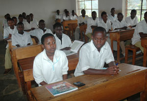 Current Nyange Students who have determined to preach unity and reconcilation among Rwandans (File Photo)