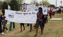 The youth from Oklahoma Christian University during the Walk to Remember. (Courtesy photo).