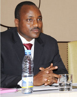 The EAC Deputy Secretary General Alloys Mutabingwa who is expected to relinquish his position;  (File photo)