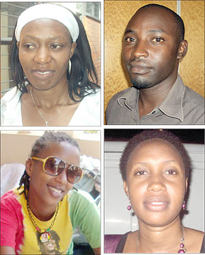 L-R: Dimitry Uwera;Rameshi Nkusi; Leony Ruranganwa ; Sugira Gisele