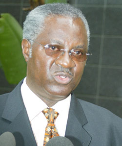 Disaster Management and Refugee Affairs Minister Marcel Gatsinzi (File photo).