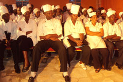 Hotel and Restaurant workers during the launch (Photo; G. Mugoya).