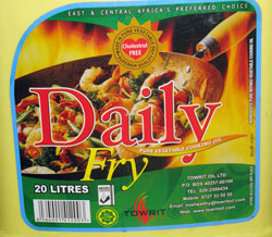 A 20 litre container of the Daily Fry cooking oil which has been declared fit for consumption (File photo)