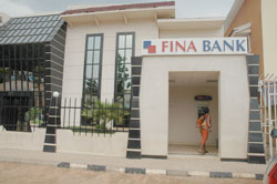 A Fina Bank ATM faccility.