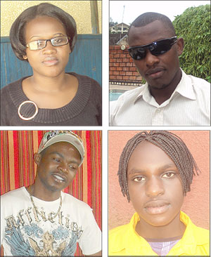 L-R:Alice Umutoni, Hair dresser, Remera;Price Musamaza;Belgine Bizimana;Beula Uwamahoro   