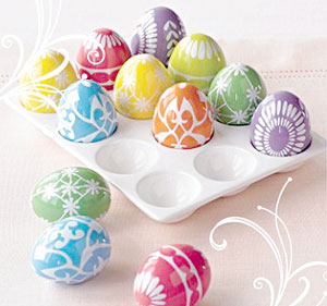 Some countries decorate colourful Easter Eggs to celebrate the season.