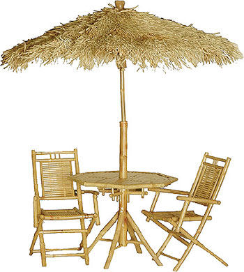 Bamboo palapa set