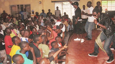 Urban Boys take on the stage in style (photo by L Nakayima).