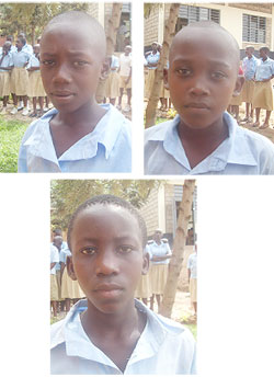 L-R: Godfrey Shyaka; Jean Baptiste Iradukunda; Jackline Batamuliza