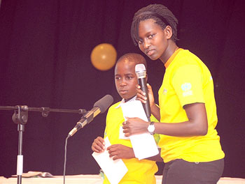 Busy moderating the kids.