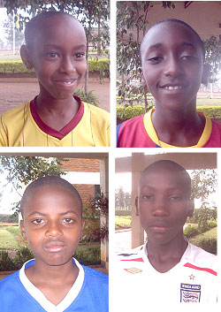 L-R: Merveille Nsengiyumva;Akim Nziza;Prince Ngaboyisonga;Pacifique Niyonzima  