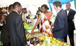 Agriculture Minister, Agnes Kalibata, during last yearu2019s agro-business investment forum (File photo).
