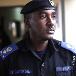 Police spokesperson Theos Badege.