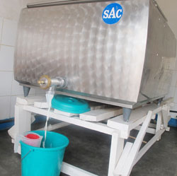 A milk cooler at one of the collection centres in Kigali. Dealers have been cautioned on hygiene (Photo T Kisambira)