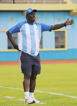 Rayon Sport coach,Jean Marie Ntagwabira.