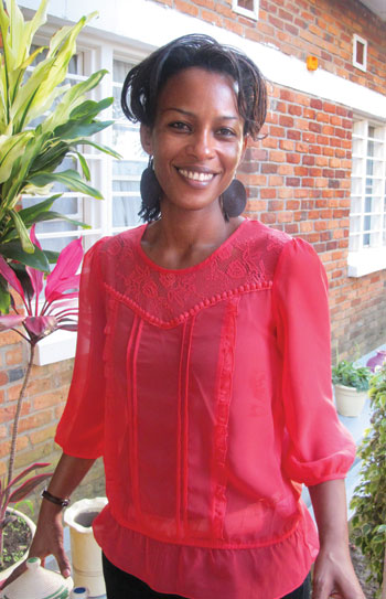 The founder of Beauty of Rwanda Salha L Kaiytesi