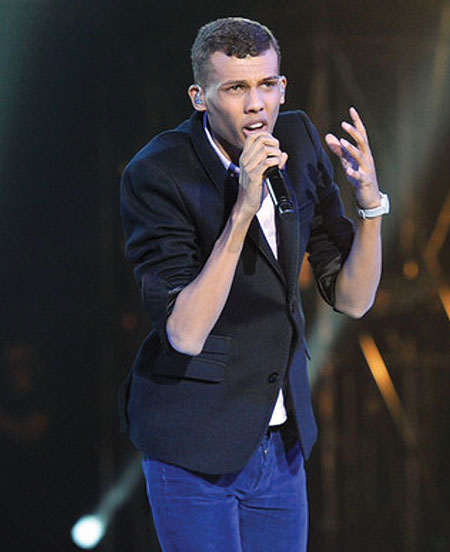 Stromae performs during Les Victoires de La Musique 2011 Show at Palais des Congru00e8s on March 1, 2011 in Paris, France. (Net photo)