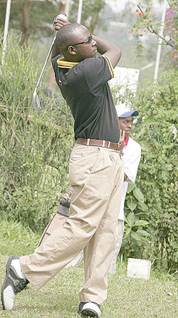 Hakizimana carded two-under par 70 yesterday. (File photo)