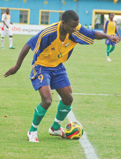 ANOTHER CHANCE TO IMPRESS: AS CANNES striker Elias Uzamukunda a.k.a Baby has been summoned to the national team for the Burundi return leg. (File photo)
