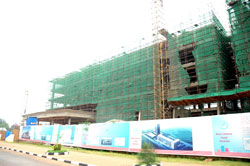 The new Marriot Hotel under construction in Kigali. The acquisition of documents by real estate developers has been eased (File Photo).
