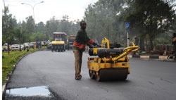 Road construction was among major projects accomplished this financial year (File Photo).