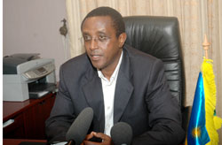 President of the Senate Dr Vincent Biruta.