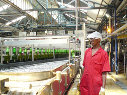 Bralirwa factory in Gisenyi (Photo by John Mbanda)