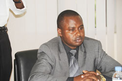 The Registrar of Land Titles, Dr Emmauel Nkurunziza.