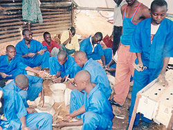 Some former street children being trained how to make stoves at AJDR cooperative (Courtsey Photo).