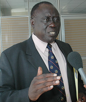 BRIEFED; Justice Minister Tharcisse Karugarama (File photo)