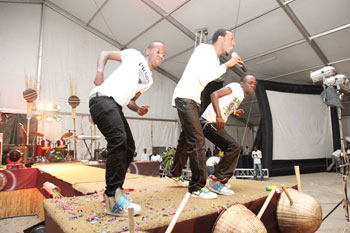 Local Musician, Kamichi performs during SALAX Awards 2010  last Friday, (File Photo)