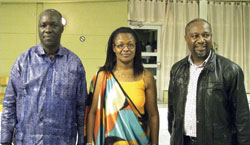 (L-R) MP Alfred Kayiranga Rwasa, Left , Edda Mukabagwiza and Wellars Gasamagera all commended the contribution of the youth in national development.(Courtesy Photo)
