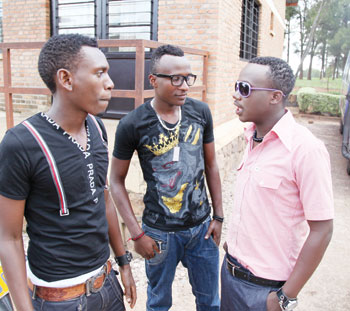 The Dream Boys (clad in black T-shirts) duo chat with Mani Martin.