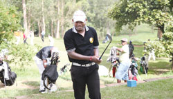 Jean Baptiste Hakizimana carded three over 75 to finish in 6th place on Day two. (Photo: T. Kisambira)