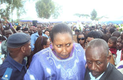 Thousands of relatives of the Musha genocide victims attended the mass burial (Photo; S. Rwembeho)
