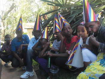Some of the girls and boys who celebrated their birthdays.