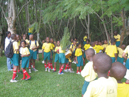 In the Arbertum forest that is believed to be the biggest in Africa.