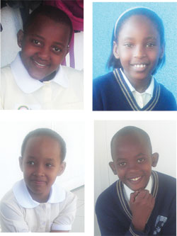 L-R:Andrea Nana; Patience Keza; Lissa Munyana;Gyslain Ngabonziza 