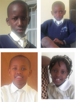 L-R:Maurice Safari; Kevin Uwimpuhwe; Rodlige Rurangwa; Pleasant Mugwiza 