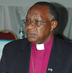 CHALLENGED; Bishop John Rucyahana (File photo)