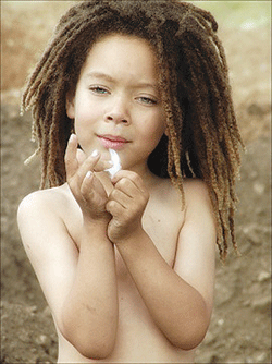 A happy rasta child