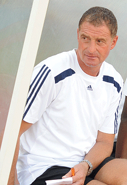 APR coach Ernie Brandts has his eyes on the Cecafa Kagame Cup. (File photo)