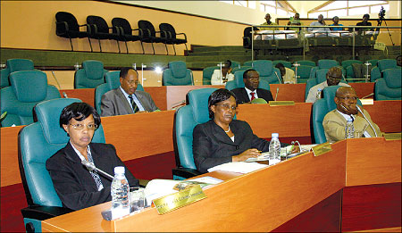 A cross section of senators during a past plenary session. (File photo)