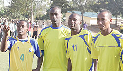 TROUBLED LOT: Amavubi players during one of their training sessions in the build-up to the return leg qualifier against Burundi.(Photo / T. Kisambira)