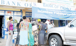 Women are flocking Bank of Kigali branches 