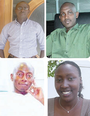 L-R:Willy Sano;Shalita B;Yves Delmont;Cecile Umulisa