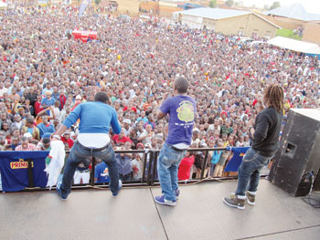 Urban Boyz take to the stage during a past show. (File photo)