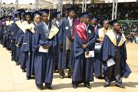 Graduants from INILAK at a recent ceremony. The institution will soon introduce a course in cooperative management (File Photo)